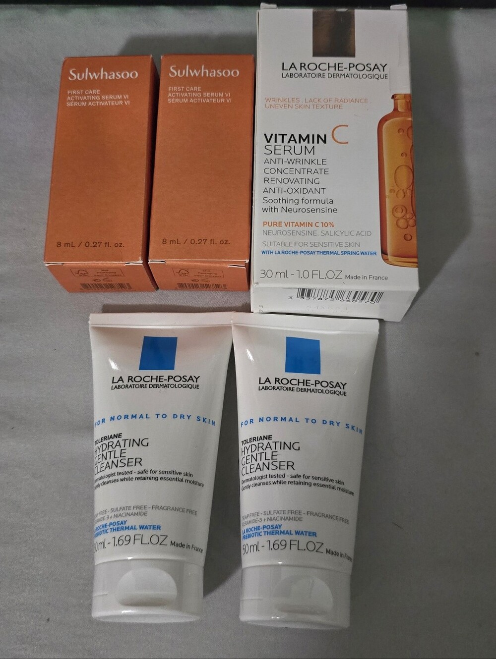 La Roche-Posay Vitamin C Serum & Hydrating Gentle Cleansers & Sulwhasoo